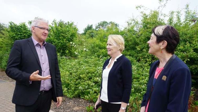 Chair of national housing organisation visits rural Leicestershire
