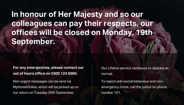 Bank holiday for Her Majesty Queen Elizabeth II’s State Funeral on Monday 19 September
