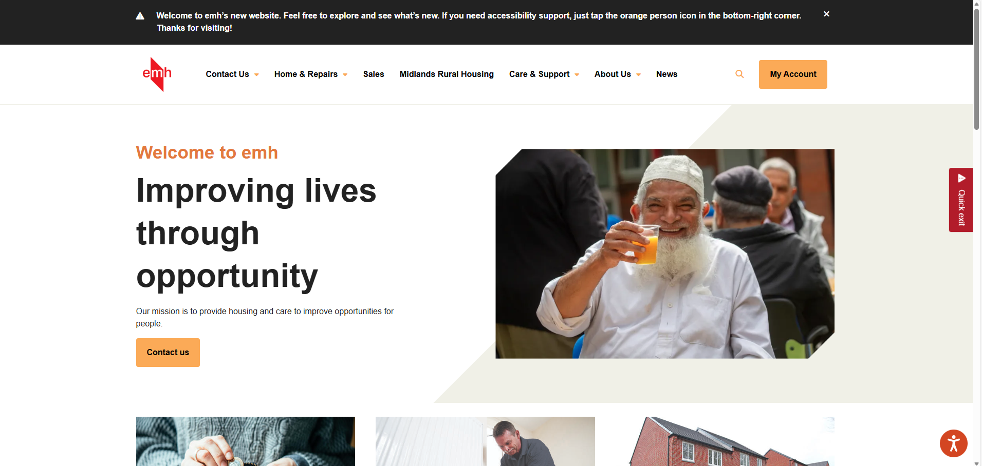 New emh website coming soon — designed around what matters to you