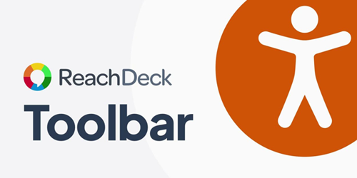 ReachDeck logo and orange person symbol